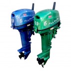 Лодочный мотор ALLFA CG T9.9 MAX (326 см2) 9.9 л.с. двухтактный (синий, зеленый, красный)